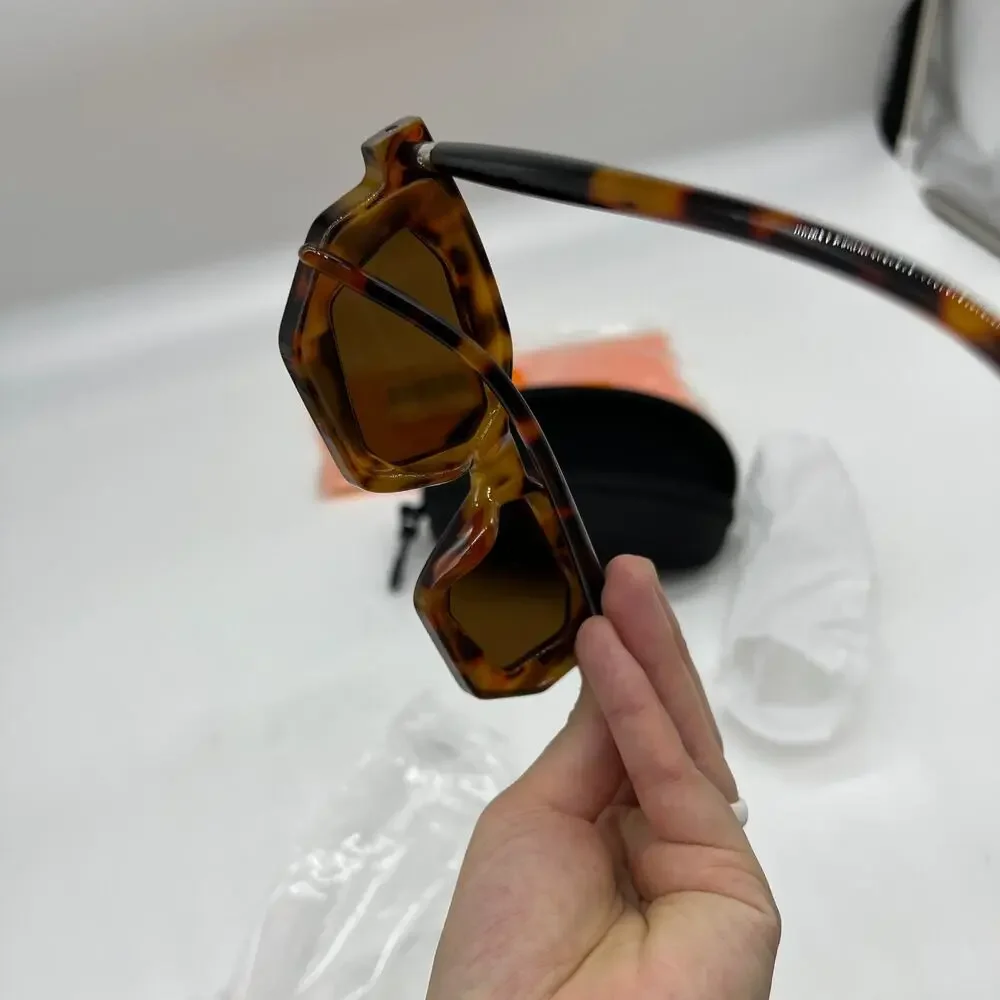 OQQ Fashion Sunglasses for Women Brown Color New in Box